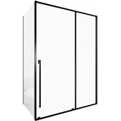 Душевой уголок Allen Brau Fantasy 3.11009.31 / 3.11012.31 150x80 черный матовый/прозрачное