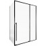 Душевой уголок Allen Brau Fantasy 3.11008.31 / 3.11012.31 140x80 черный матовый/прозрачное