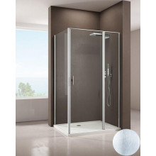 Душевой уголок Allen Brau Priority 3.31005.BA / 3.31014.BA 100x80 серебро браш/прозрачное