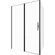 Душевой уголок Allen Brau Priority 3.31036.BBA / 3.31045.BBA 140x90 черный браш/прозрачное