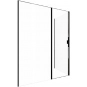 Душевой уголок Allen Brau Priority 3.31039.BBA / 3.31048.BBA 160x100 черный браш/прозрачное