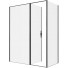 Душевой уголок Allen Brau Priority 3.31039.BBA / 3.31042.BBA 160x80 черный браш/прозрачное