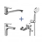 Комплект смесителей Lemark Point "3 в 1" LM0381C