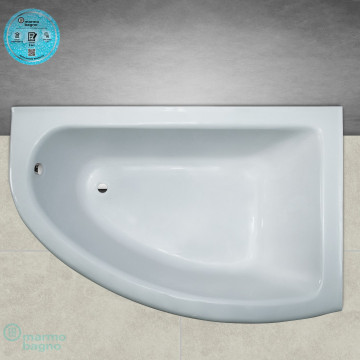 Ванна из литьевого мрамора Marmo Bagno Альба 170х110 правая MB-BR170-110