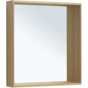 Зеркало Allen Brau Reality 1.32017.03 70x75 с подсветкой латунь браш