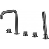 Смеситель на борт ванны Allen Brau Priority 5.31007-MG графит брашированный