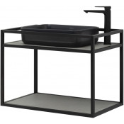 Консоль с раковиной Allen Brau Liberty 1.33001.BB/4.11021.31 75 черный браш