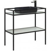 Консоль под раковину Allen Brau Liberty 1.33004.BB 90 черный браш