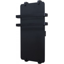 Электрический полотенцесушитель Allen Brau Infinity 325637 100x44 с рейлингом 2.0 и креплением, черный матовый/черный браш
