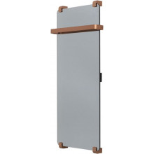 Электрический полотенцесушитель Allen Brau Infinity 305012 100x44 с рейлингом и креплением, медь браш