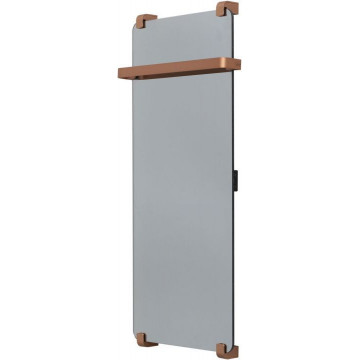 Электрический полотенцесушитель Allen Brau Infinity 305012 100x44 с рейлингом и креплением, медь браш