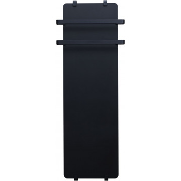 Электрический полотенцесушитель Allen Brau Infinity 325638 120x44 с рейлингом 2.0 и креплением, черный матовый/черный браш