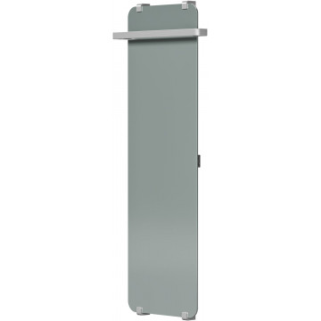 Электрический полотенцесушитель Allen Brau Infinity 325646 140x44 с рейлингом 2.0 и креплением, серебро браш