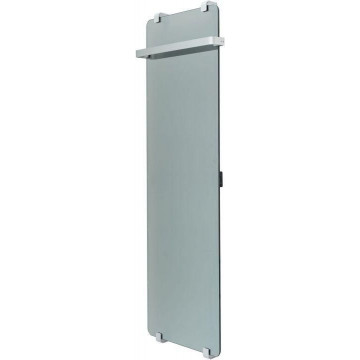 Электрический полотенцесушитель Allen Brau Infinity 288921 140x44 с рейлингом и креплением, серебро браш