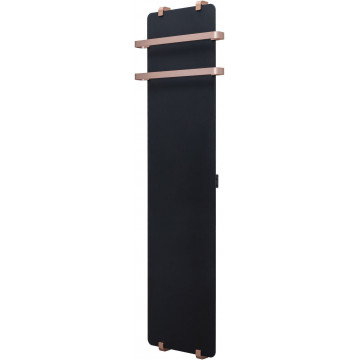 Электрический полотенцесушитель Allen Brau Infinity 325633 160x44 с рейлингом 2.0 и креплением, черный матовый/медь браш