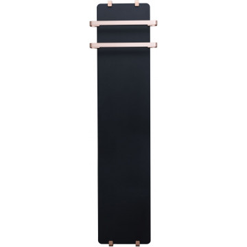Электрический полотенцесушитель Allen Brau Infinity 325634 180x44 с рейлингом 2.0 и креплением, черный матовый/медь браш