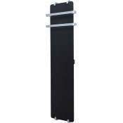 Электрический полотенцесушитель Allen Brau Infinity 325627 180x44 с рейлингом 2.0 и креплением, черный матовый/серебро браш