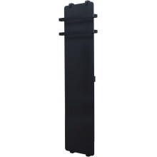 Электрический полотенцесушитель Allen Brau Infinity 325641 180x44 с рейлингом 2.0 и креплением, черный матовый/черный браш