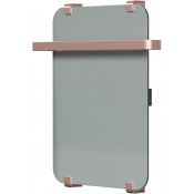 Электрический полотенцесушитель Allen Brau Infinity 325649 60x44 с рейлингом 2.0 и креплением, медь браш