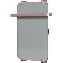 Электрический полотенцесушитель Allen Brau Infinity 325649 60x44 с рейлингом 2.0 и креплением, медь браш