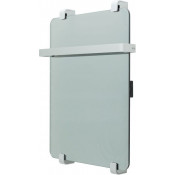 Электрический полотенцесушитель Allen Brau Infinity 288916 60x44 с рейлингом и креплением, серебро браш