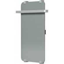 Электрический полотенцесушитель Allen Brau Infinity 325643 80x44 с рейлингом 2.0 и креплением, серебро браш