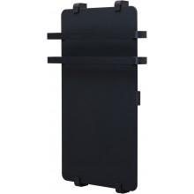 Электрический полотенцесушитель Allen Brau Infinity 325636 80x44 с рейлингом 2.0 и креплением, черный матовый/черный браш