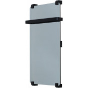 Электрический полотенцесушитель Allen Brau Infinity 305018 80x44 с рейлингом и креплением, черный браш