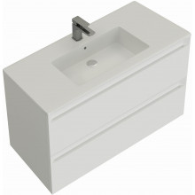 Тумба с раковиной Allen Brau Eclipse 1.E1003.WM 2.0 / 4.11014.20 100 белый матовый