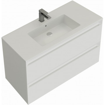 Тумба с раковиной Allen Brau Eclipse 1.E1002.WM 2.0 / 4.11012.20 80 белый матовый
