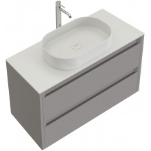 Тумба с раковиной Allen Brau Fantasy 1.11003.PGM 2.0 / 4.11022.20 100 платина матовый