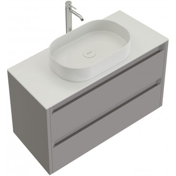 Тумба с раковиной Allen Brau Fantasy 1.11003.PGM 2.0 / 4.11022.20 100 платина матовый
