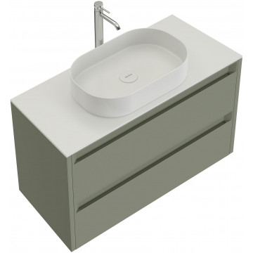 Тумба с раковиной Allen Brau Fantasy 1.11005.CGM 2.0 / 4.11022.20 120 олива матовый