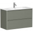 Тумба с раковиной Allen Brau Gravity 1.370010.CGM/4.61002.20 100 олива матовый