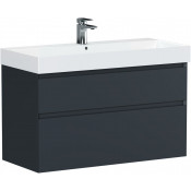 Тумба с раковиной Allen Brau Infinity 1.210027.AM/199206 100 антрацит матовый