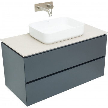 Тумба с раковиной Allen Brau Infinity 1.21003.AM/4.11021.20/1.21012.B 100 антрацит матовый
