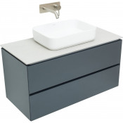 Тумба с раковиной Allen Brau Infinity 1.21003.AM/4.11021.20/1.21012.G-S 100 антрацит матовый