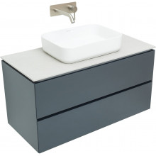 Тумба с раковиной Allen Brau Infinity 1.21003.AM/4.11021.20/1.21012.G-S 100 антрацит матовый
