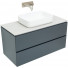 Тумба с раковиной Allen Brau Infinity 1.21003.AM/4.11021.20/1.21012.G-S 100 антрацит матовый