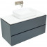 Тумба с раковиной Allen Brau Infinity 1.21003.AM/4.11021.20/1.21012.M 100 антрацит матовый