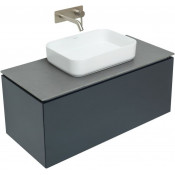 Тумба с раковиной Allen Brau Infinity 1.21004.AM/4.11021.20/1.21012.G 100 антрацит матовый