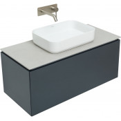 Тумба с раковиной Allen Brau Infinity 1.21004.AM/4.11021.20/1.21012.G-S 100 антрацит матовый