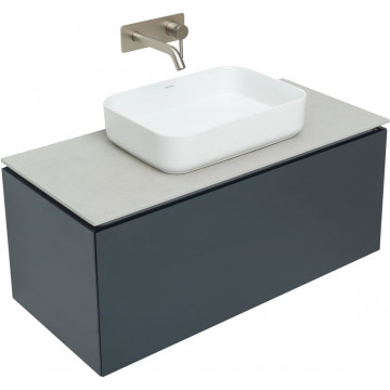 Тумба с раковиной Allen Brau Infinity 1.21004.AM/4.11021.20/1.21012.G-S 100 антрацит матовый
