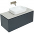 Тумба с раковиной Allen Brau Infinity 1.21004.AM/4.11021.20/1.21012.G-S 100 антрацит матовый