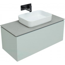 Тумба с раковиной Allen Brau Infinity 1.21004.PWM/4.11021.20/1.21012.DG-S 100 папирус матовый