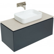 Тумба с раковиной Allen Brau Infinity 1.21004.AM/4.11021.20/1.21012.B 100 антрацит матовый