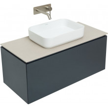 Тумба с раковиной Allen Brau Infinity 1.21004.AM/4.11021.20/1.21012.B 100 антрацит матовый