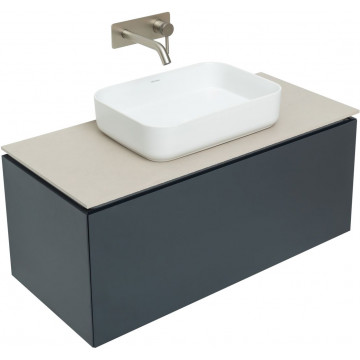 Тумба с раковиной Allen Brau Infinity 1.21004.AM/4.11021.20/1.21012.B 100 антрацит матовый