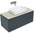 Тумба с раковиной Allen Brau Infinity 1.21004.AM/4.11021.20/1.21012.B 100 антрацит матовый