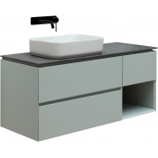 Тумба с раковиной Allen Brau Infinity 1.21005.PWM/4.11021.20/1.21015.GR-S 120 L папирус матовый
